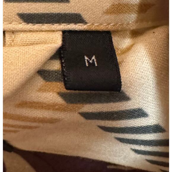 Phineas Cole Brushed Cotton Equestrian Print Pajama Set Tan Size Medium New - Picture 7 of 8